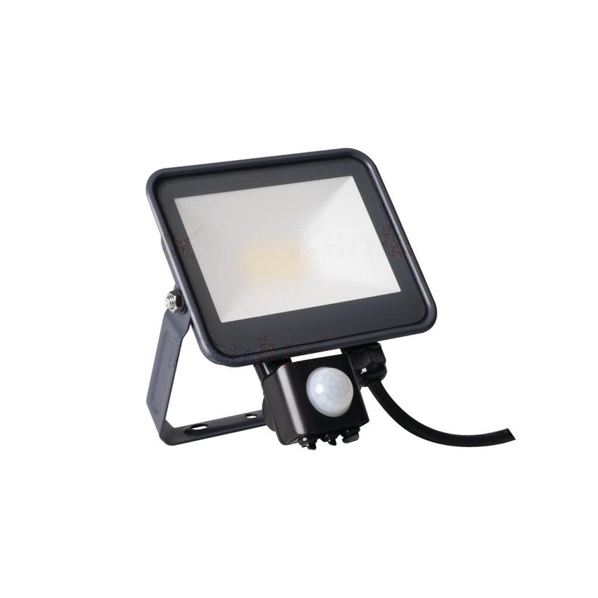 Projektor LED z czujnikiem ruchu PIR IQ-LED FL-20W-NW-SE 2300lm 4000K barwa neutralna IP44 czarny 33886 KANLUX