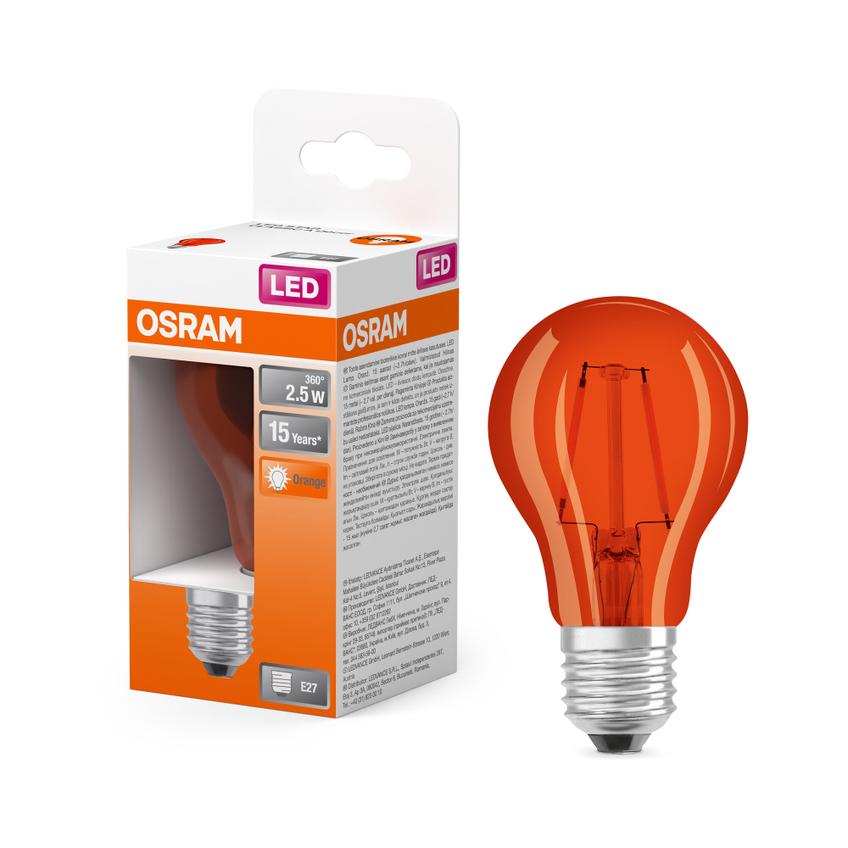 Lampa LED STAR CL A Orange 15 non-dim 2,5W E27