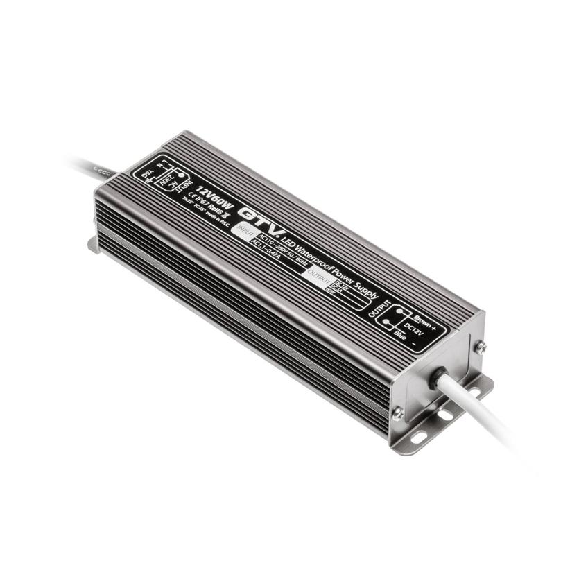 GTV TRANSFORMATOR LED WODOODPORNY, 60W, IP67, DC 12V LD-WZA60W-NW GTV Poland