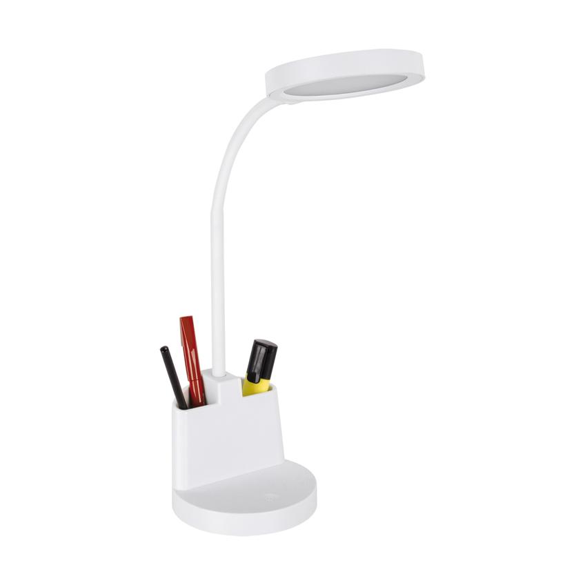 Lampka biurkowa z pojemnikiem biała LED 8W 03823 IDEUS