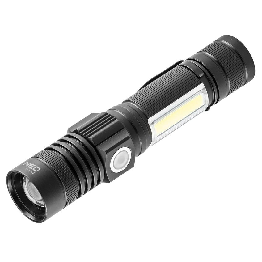 Latarka akumulatorowa USB 800lm 2w1 CREE T6 LED NEO TOOLS GTX 99-033 GTX Poland