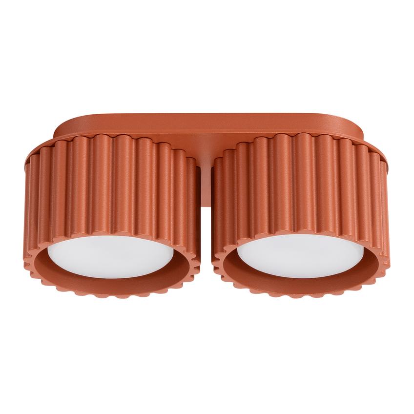 SOLLUX Plafon AURA 2 ochra czerwona Gx53 ; SL.1803