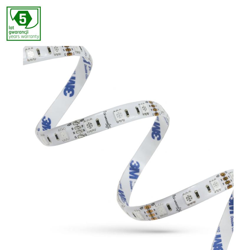 PASEK LED 48W 5050   60LED RGB 1m (rolka 5m) - bez osłony