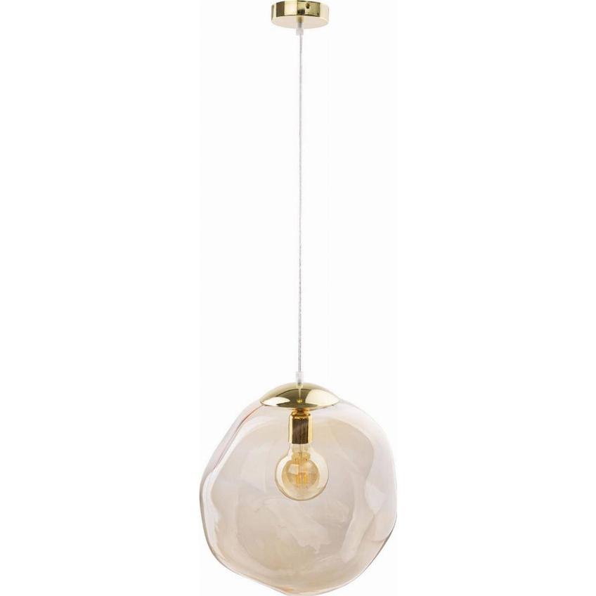 lampa wisząca Sol 1xE27 max 60W złota/bursztynowa 4261 TK Lighting