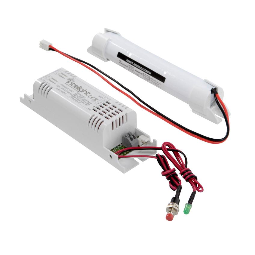 Zestaw PRIMUS LED D8/A 3h MT + NiCd 3xD 3,6V 4000mAh / panel led, plafon led [zakres 75V-100V] IP20 98857 INTELIGHT