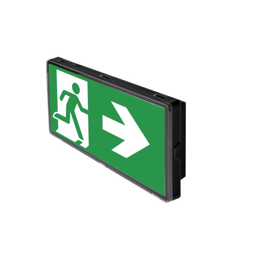 Oprawa ewakuacyjna/awaryjna VELLA LED SO 250 A 3H CT IP44 [BLK] + (V3, V4, V5) / 230V 93818 INTELIGHT