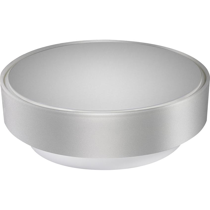 Oprawa oświetleniowa DIONE LED srebrny pierścień, biała podstawa, klosz mleczny biały D.3140SM-BN-13W PAWBOL