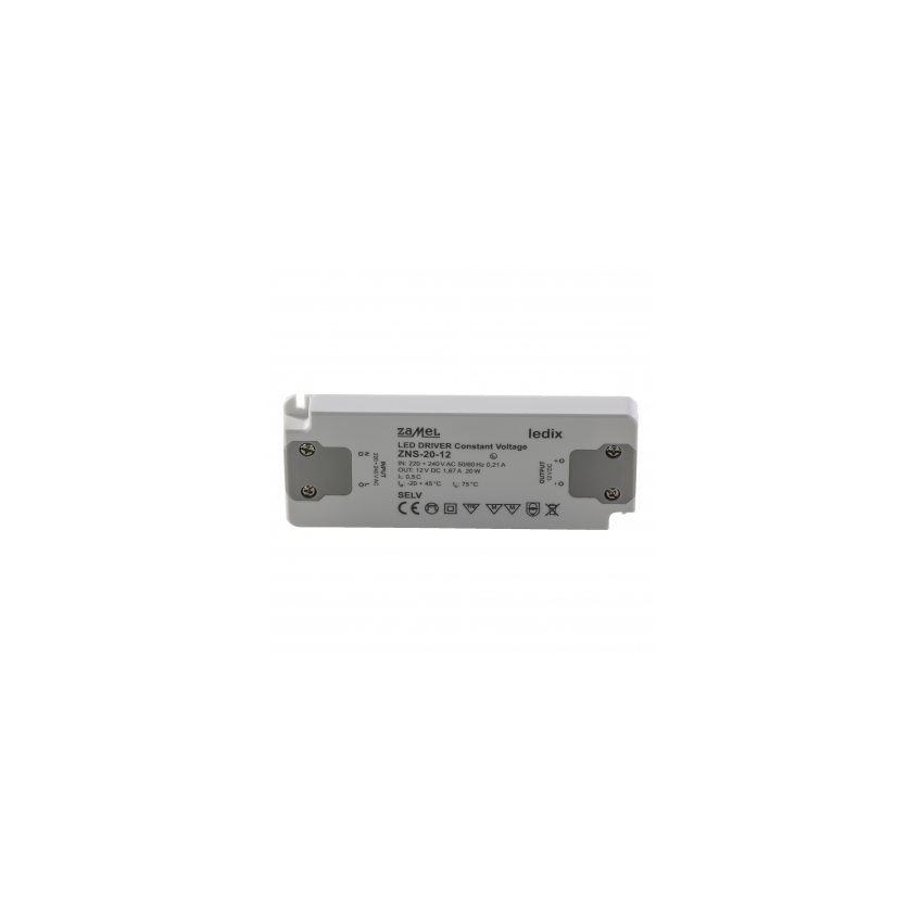 Zasilacz LED slim 12V DC 20W ZNS-20-12 LDX10000138 LDX10000138-WPL ZAMEL