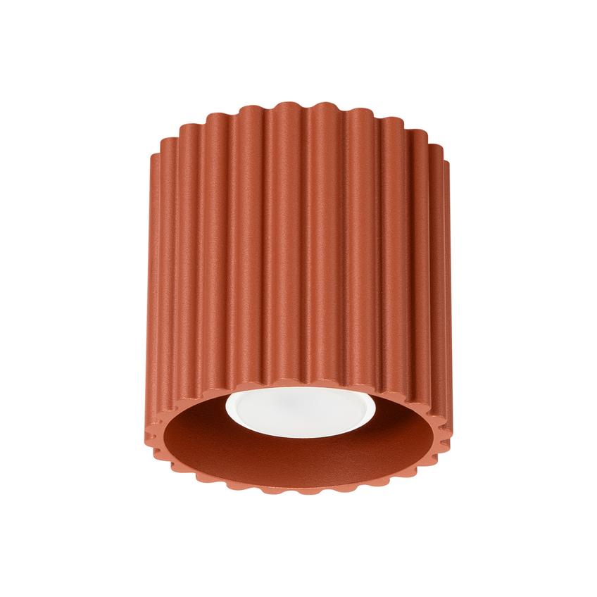 SOLLUX Plafon AURA 1 ochra czerwona GU10 ; SL.1799
