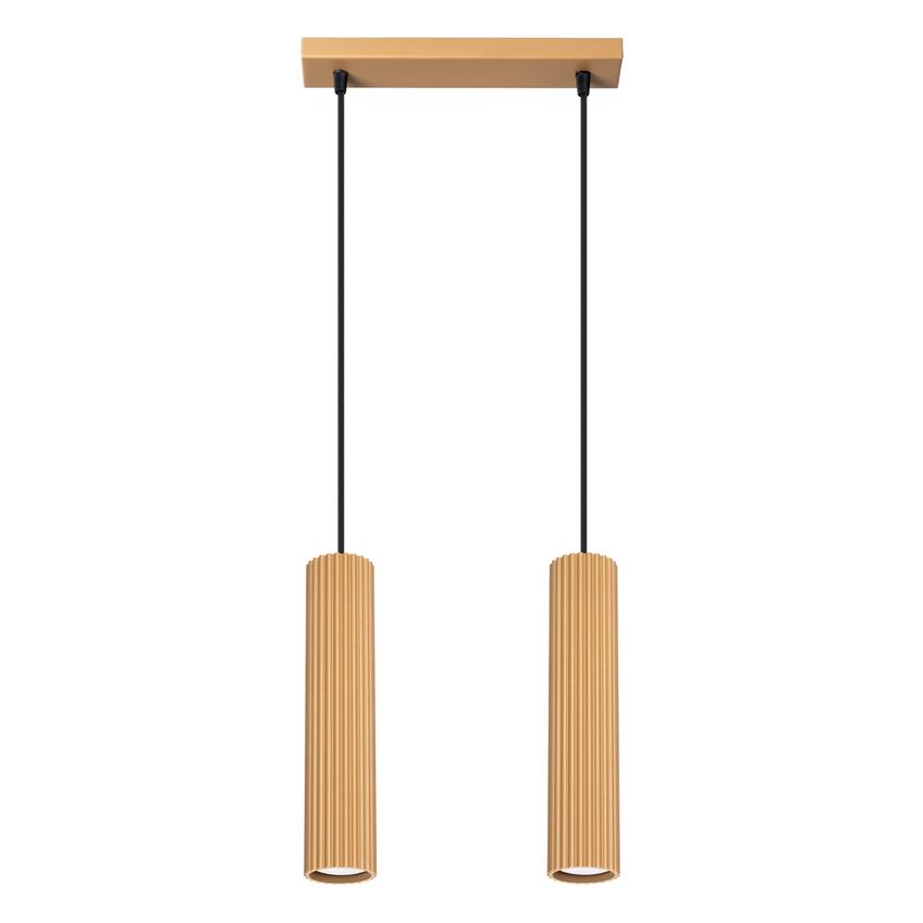 Sollux Lampa wisząca KARBON 2 złoty SL.1555