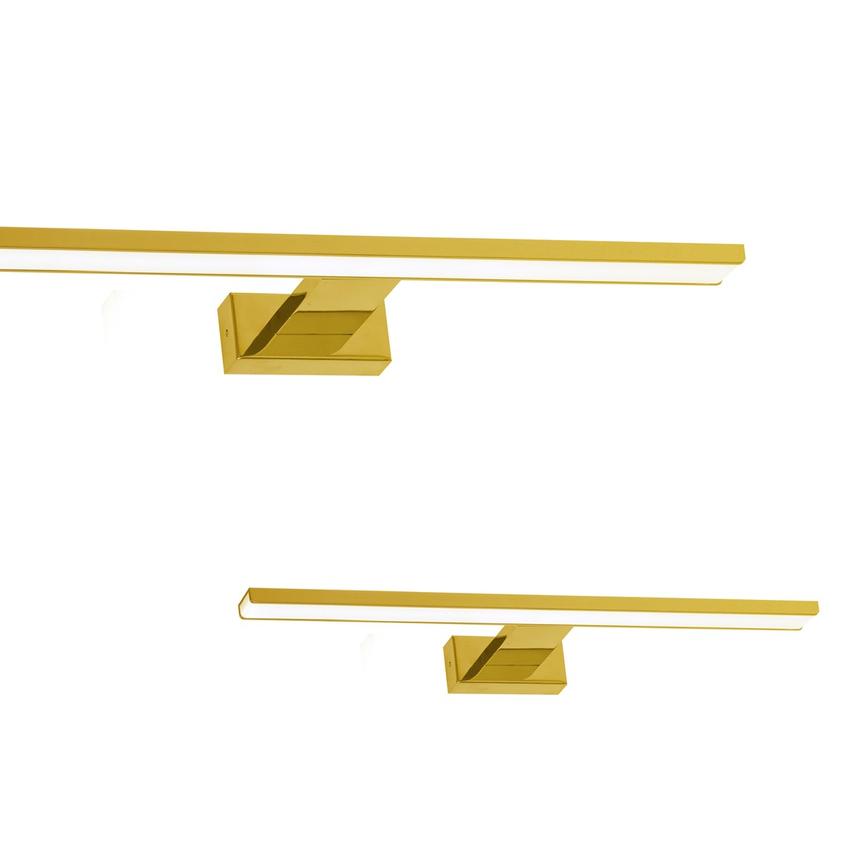 kinkiet łazienkowy nad lustro LED Shine 15W 1050lm 4000K złoty ML6338 Milagro