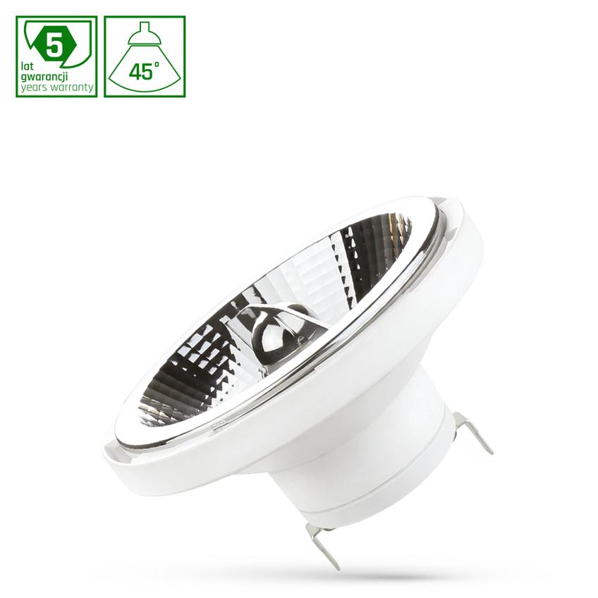Żarówka LED AR111 G53 12V 14W SMD 45st WW b. ciepła WHITE Spectrum LED