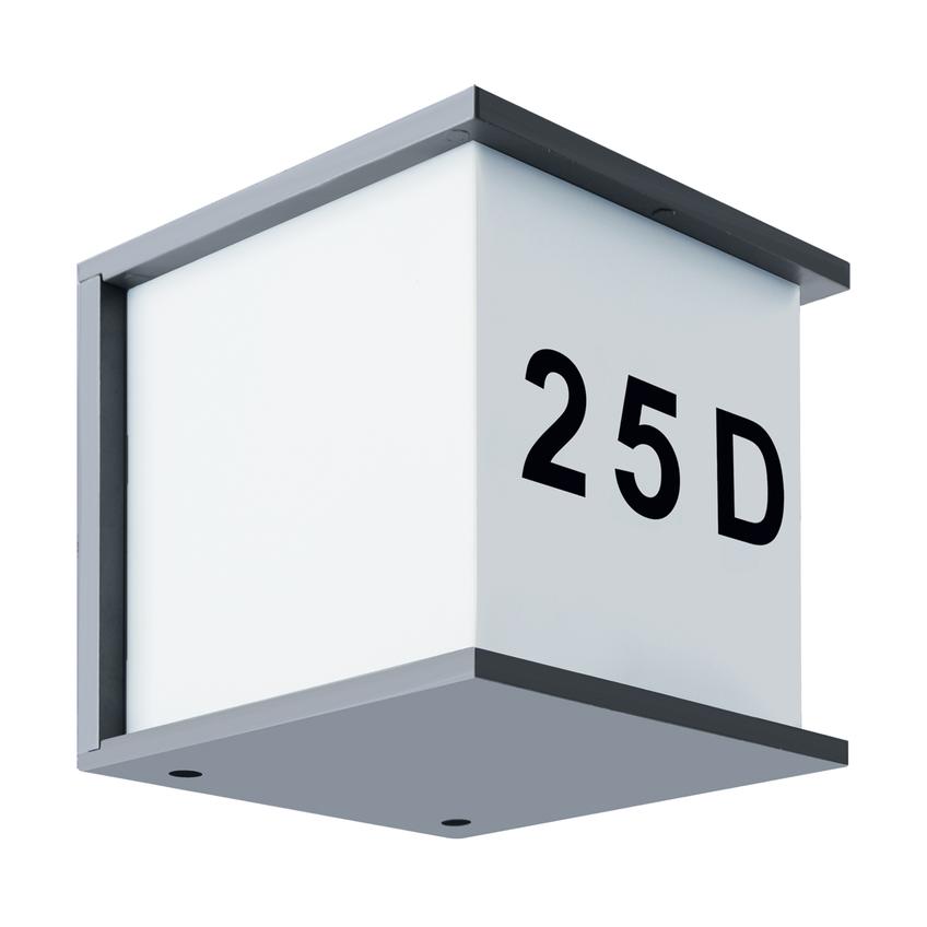 Kinkiet podświetlany numer domu E27 i do LED 03687 IDEUS