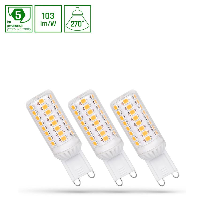 LED G9 230V 4W WW DIMMABLE SMD 5 LAT PREMIUMSPECTRUM 3-PACK