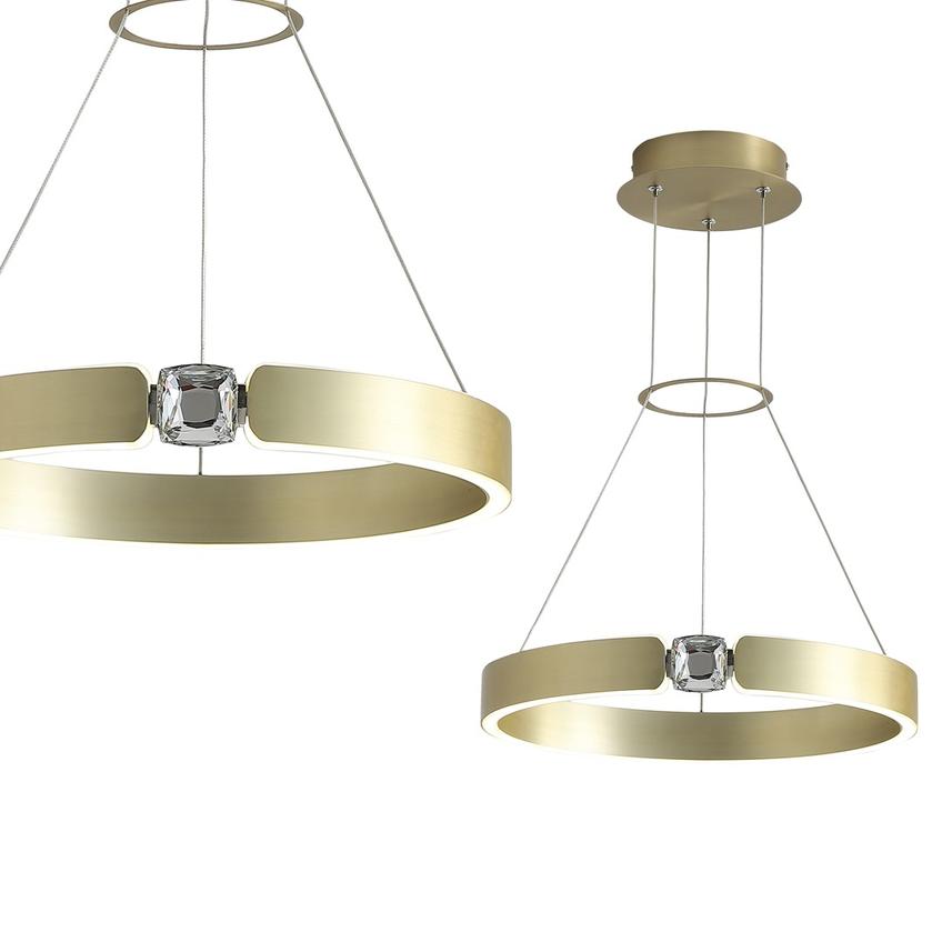 lampa wisząca LED Sirius 26W 1300lm 4000K złota ML6186 Milagro