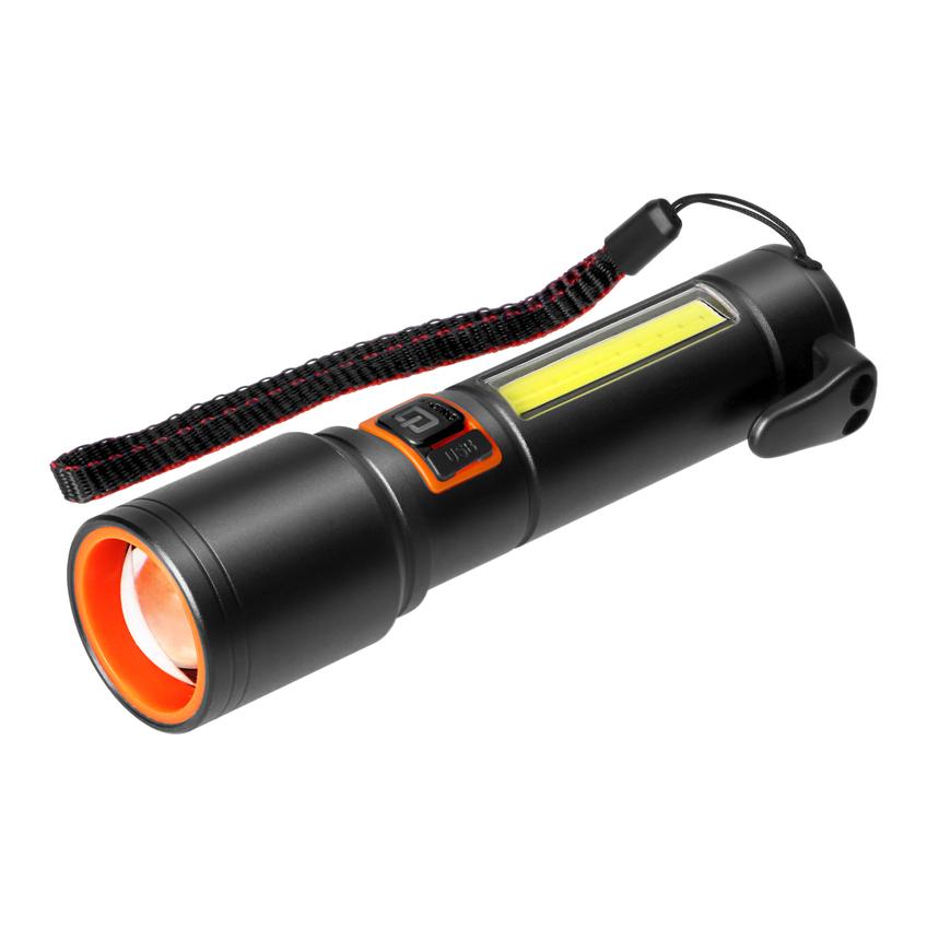 Latarka LED, 270/105lm, 1200mAh, przecinak do pasów, młotek bezpieczeństwa LT-30 ORNO
