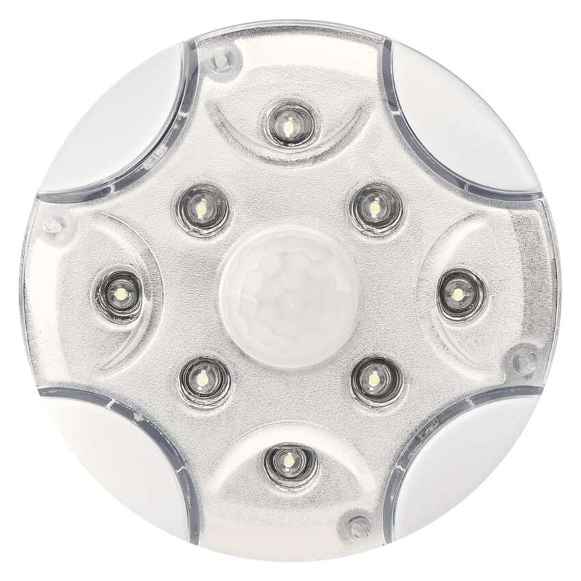 Lampka nocna 8× LED 3× AA, 90lm, czujnik PIR, biała P3310K EMOS