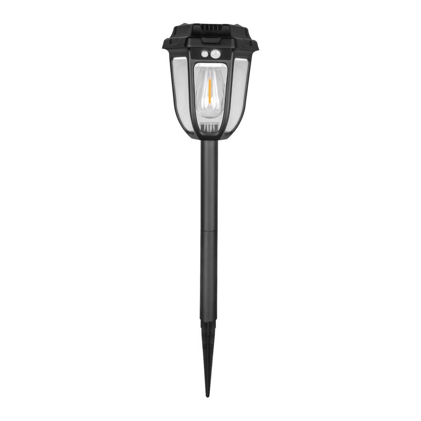 Lampa solarna lampka FANOS LED z czujnikiem ruchu 300lm IP44 3000K ciapła biała SL/R-2/B ORNO