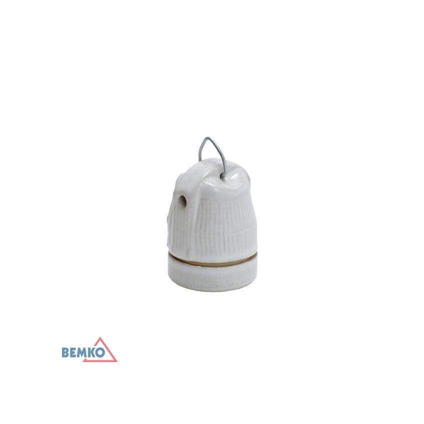 OPRAWKA CERAMICZNA E27 Z UCHWYTEM E15-E27-EF510C BEMKO