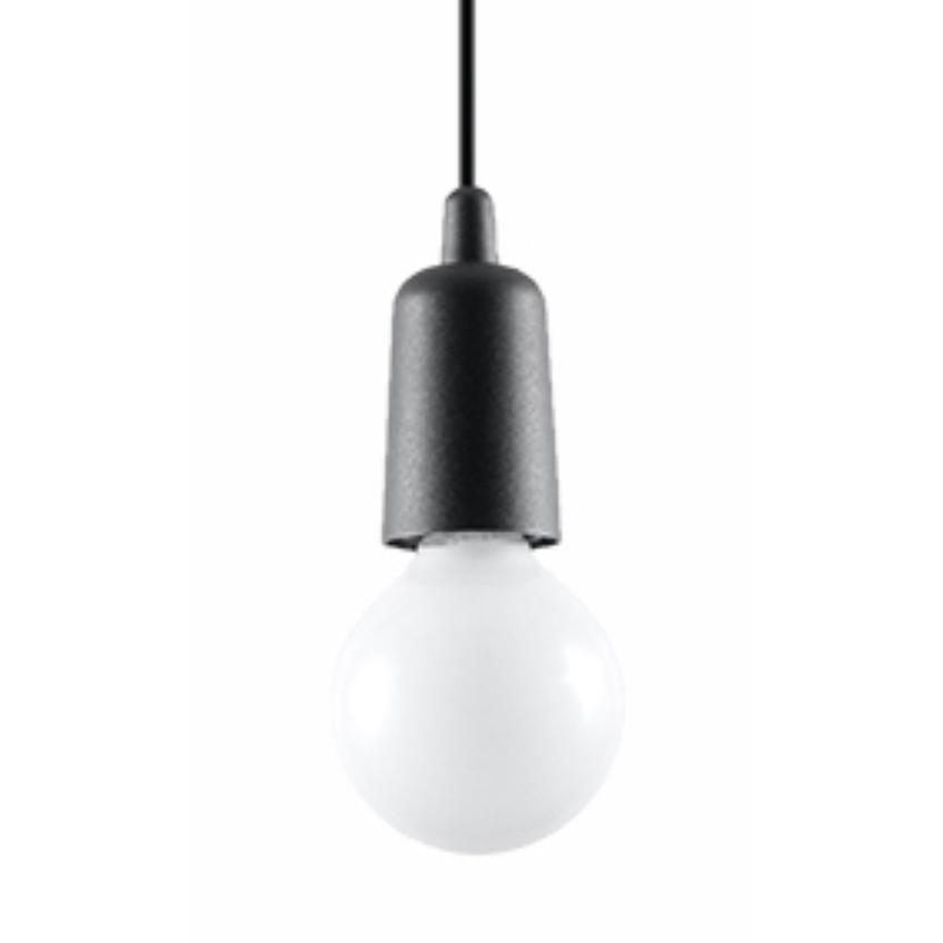 Sollux Lampa wisząca DIEGO 1 czarna SL.0572