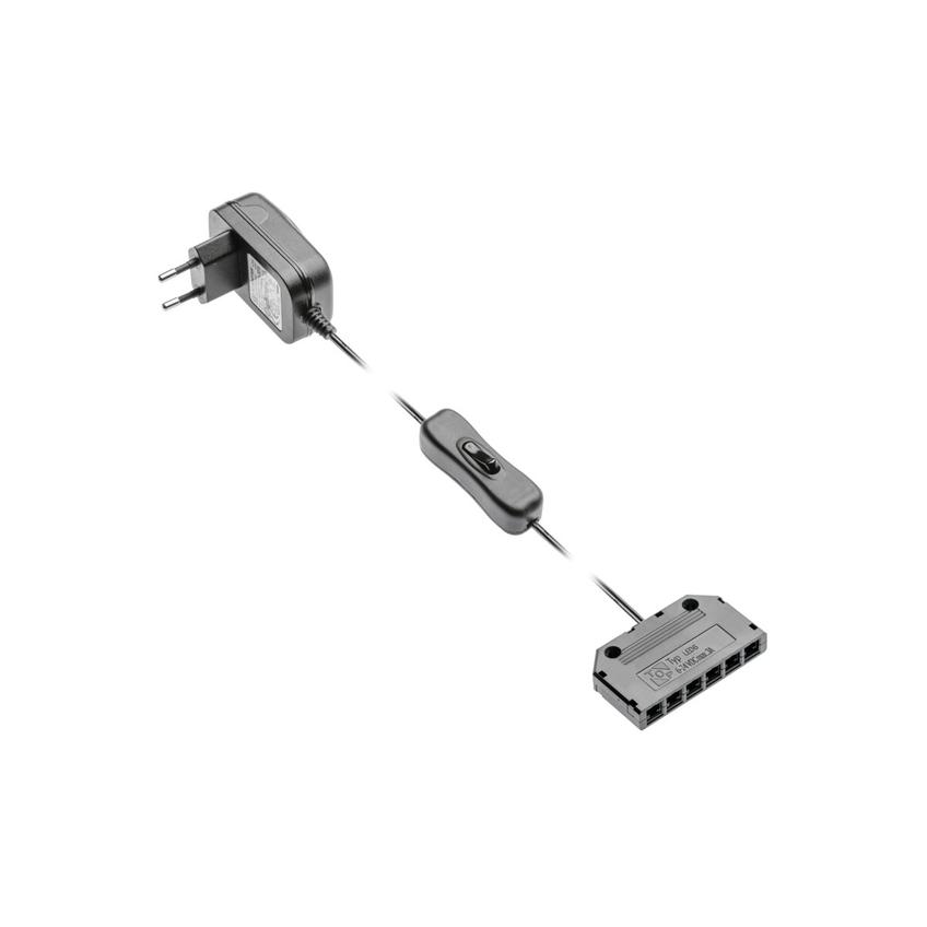 GTV TRANSFORMATOR LED 6W. Z WŁĄCZNIKIEM I DYSTRYBUTOREM LD-ZWND6W-10 GTV Poland