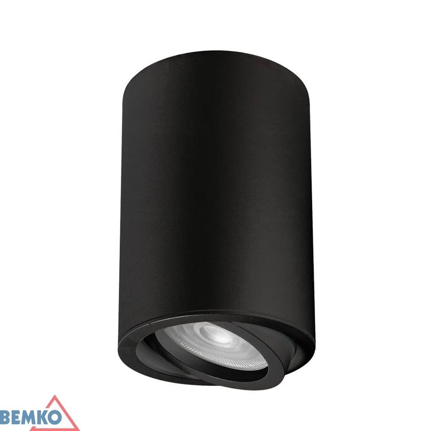 Oprawa nasufitowa punktowa ULTER regulowana fi70 GU10 max.1x50W czarna C23-DLU-AR-GU10-150-BL BEMKO