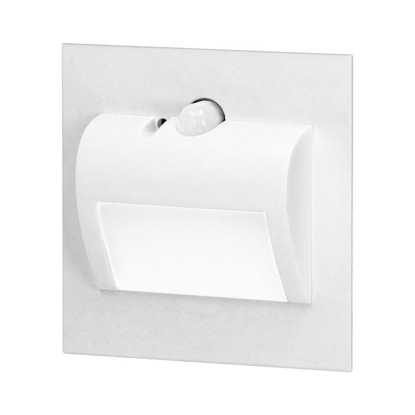 DRACO LED NEW 1,5W, oprawa schodowa podtynkowa, 12VDC, 30lm, 3000K, biała, czujnik ruchu i zmierzchu AD-OS-6164LR3/W ORNO