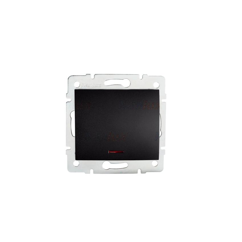 LOGI Łącznik jednobiegunowy LED 021110142 czarny mat 33622 KANLUX