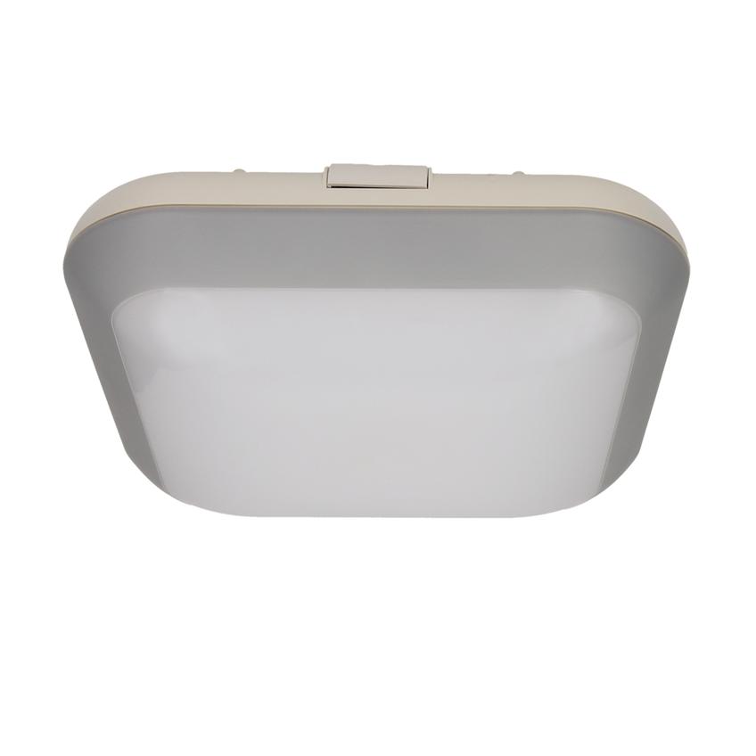 Plafon MONSUN LED 60 SMD2835, szary, IP66, klosz poliwęglan mleczny OR-PL-342GLPM4 ORNO