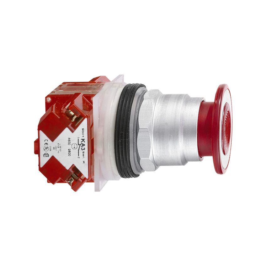 Harmony 9001K Przycisk bezpieczeństwa fi30mm z główką grzybkową fi 41mm metalowa ramka czerwony TK 9001KR9R20H6 Schneider