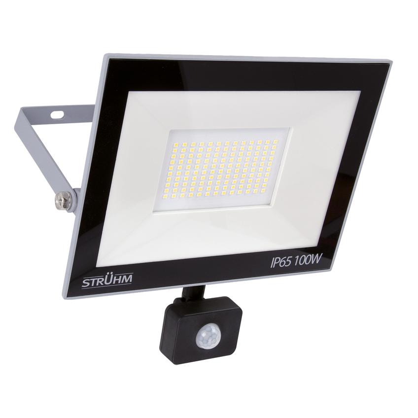 Naświetlacz SMD LED z czujnikiem ruchu KROMA LED S 100W GREY 6500K 03708 IDEUS
