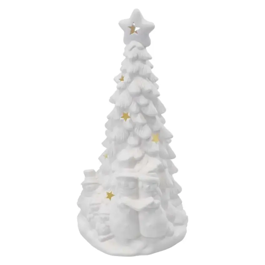 Choinka ceramiczna dekoracje 4 LED 33,5 cm 2x AA ciepła biel IP20 DCLW31 EMOS