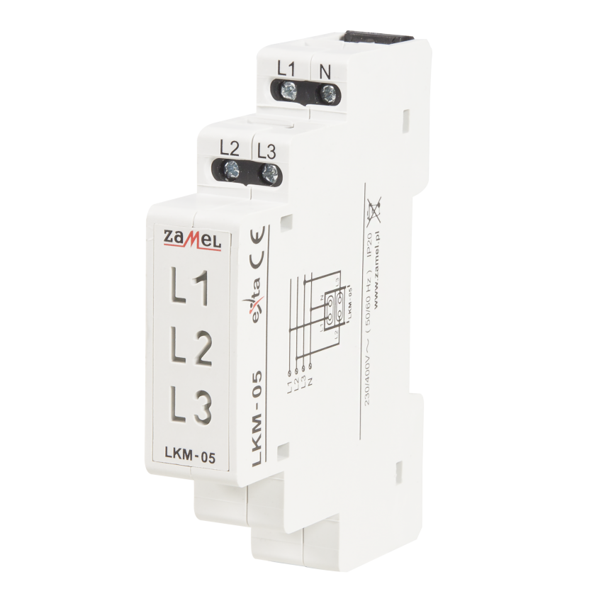 WSKAŹNIK ZASILANIA 230V/400V LED ŻÓŁTA/ZIELONA/CZERWONA TN TYP: LKM-05-40 EXT10000048 EXT10000048-WPL ZAMEL