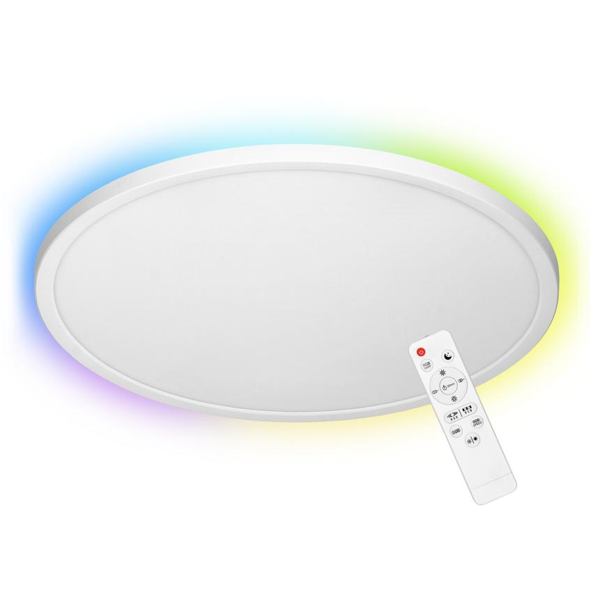 VITO LED 36W plafon oświetleniowy 3500lm IP20 3000/4000/6500K + RGB pilot biały O 400 AD-PL-6514WLZM/CCT ORNO