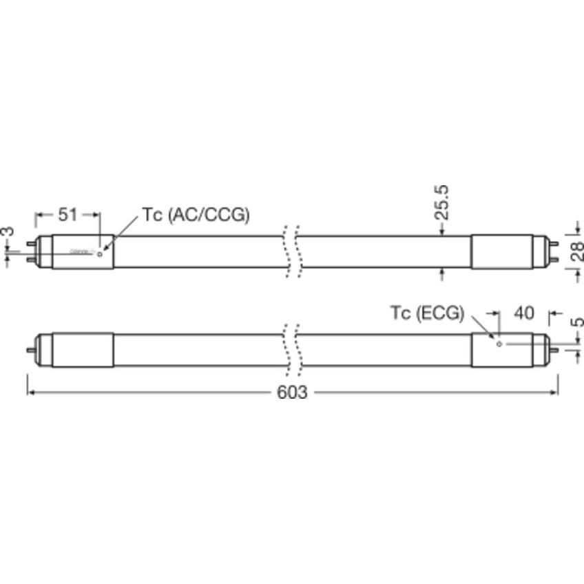 Tuba LED T8 PRO Ultra Output 600mm 7,5W 830 Uniwersalna