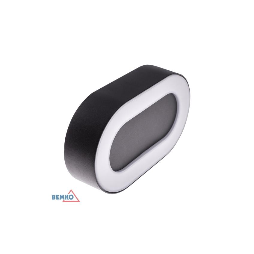 OPRAWA ELEWACYJNA VALIT 10W 3000K 800LM IP54 203X45X123MM OWALNA GRAFIT C25-EL2-O-010GR-3K BEMKO