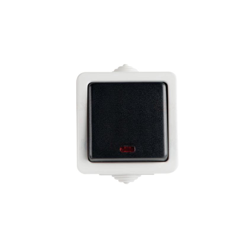 TEKNO Łącznik jednobiegunowy z LED śrubowy 10AX 250V szary IP54 25353 KANLUX