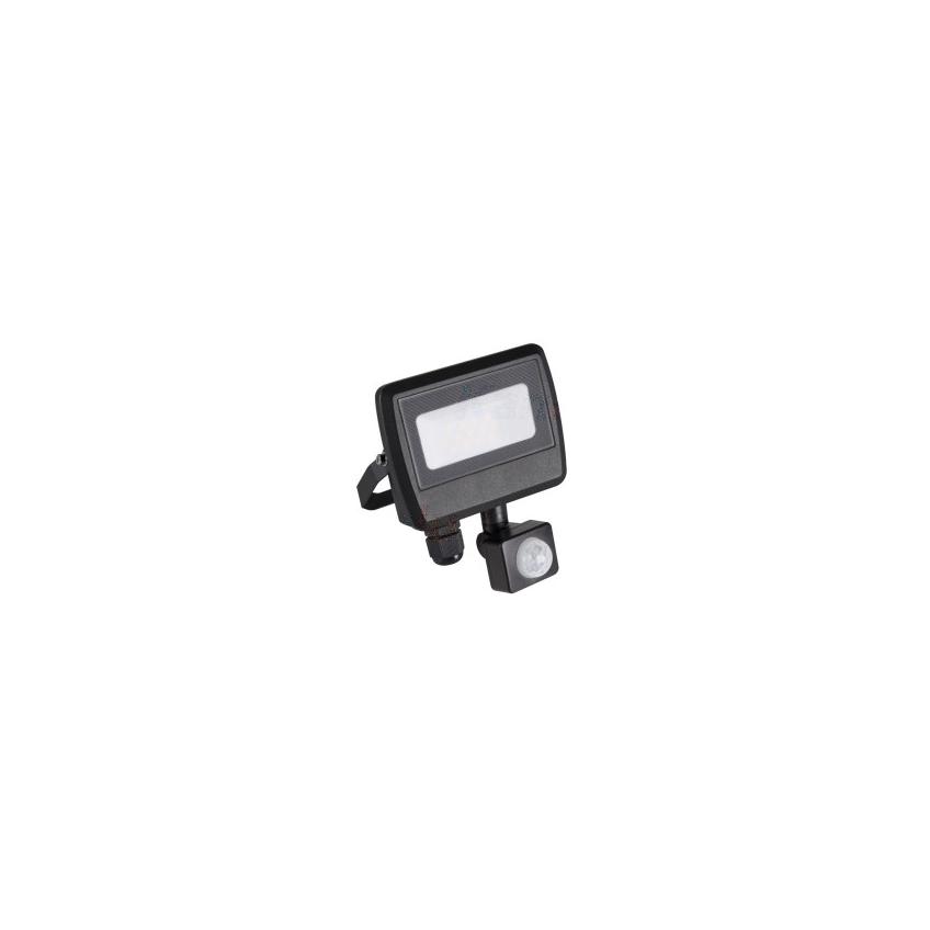 Naświetlacz LED 10W z czujnikiem ruchu ANTEM LED 10W-NW-SE B czarny 800lm 4000K 33205 KANLUX