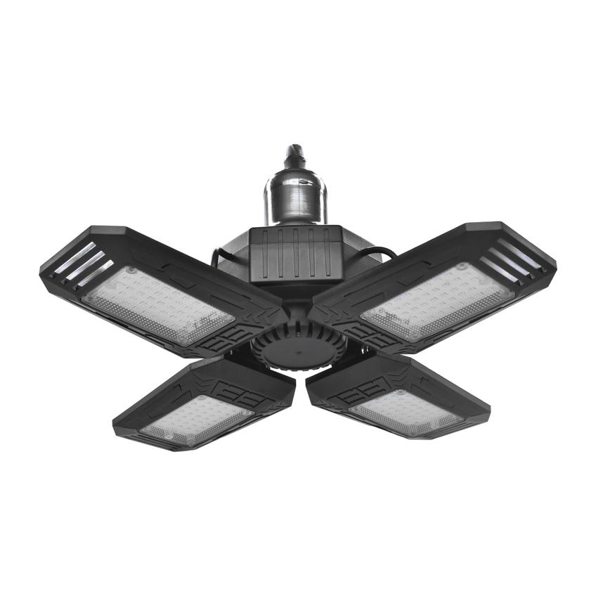 SYRIUSZ LED lampa warsztatowa składana 4-skrzydłowa, E27, 72W, 4000K, 6480lm WL-14 ORNO