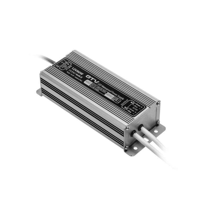 GTV TRANSFORMATOR LED WODOODPORNY, 80W, IP67, DC 12V LD-WZA80W-NW GTV Poland