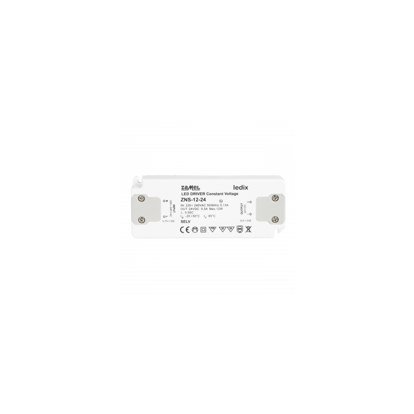 ZASILACZ LED SLIM 24V DC 12W TYP: ZNS-12-24 LDX10000148 LDX10000148-WPL ZAMEL