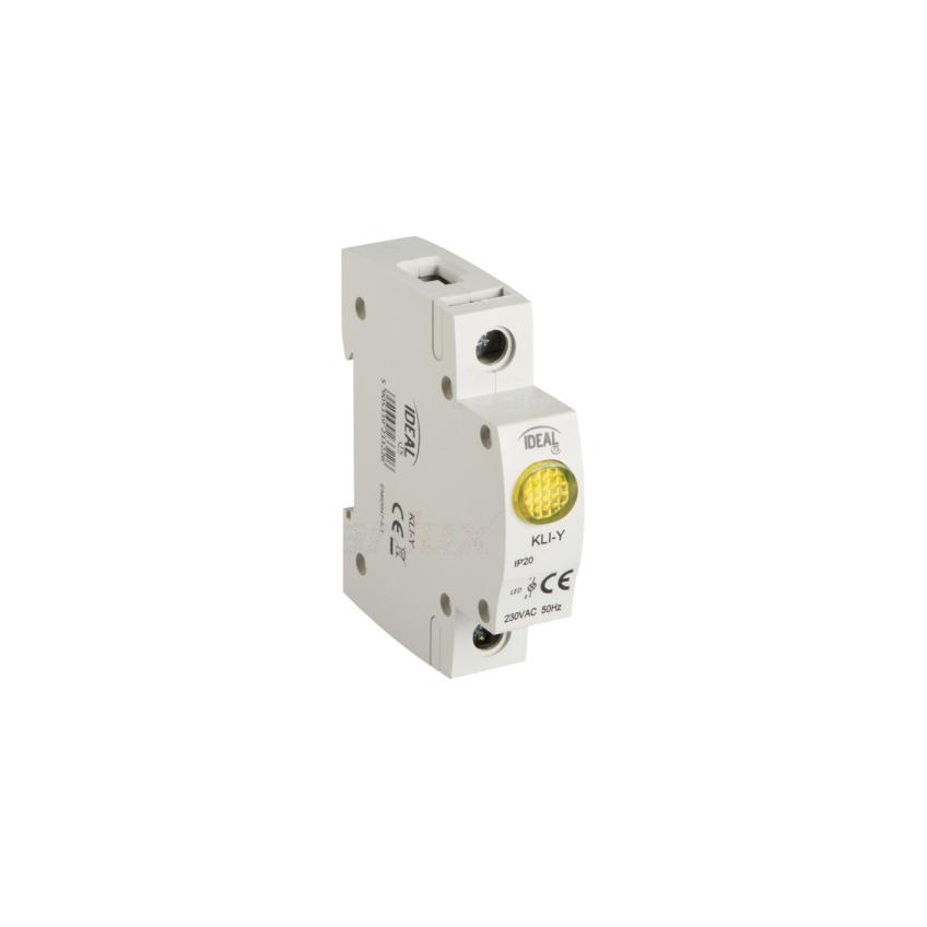 Wskaźnik napięcia Lampka modułowa LED 1-fazowa 1P żółta KLI-Y IDEAL 23322 KANLUX