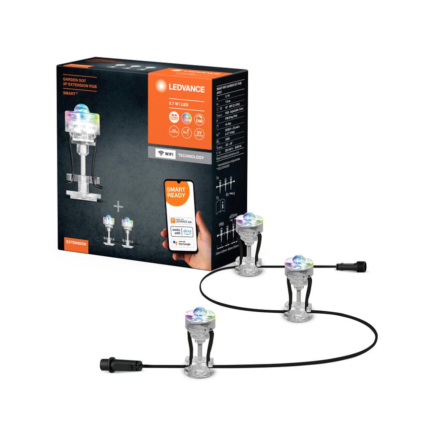 Oprawa SMART+ WIFI GARDEN DOT 3P EXT RGBW