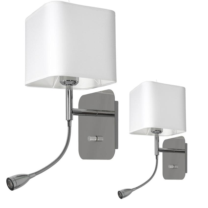 kinkiet Napoli E27 + LED 1W 90lm 4000K biały/chrom ML63600 Milagro