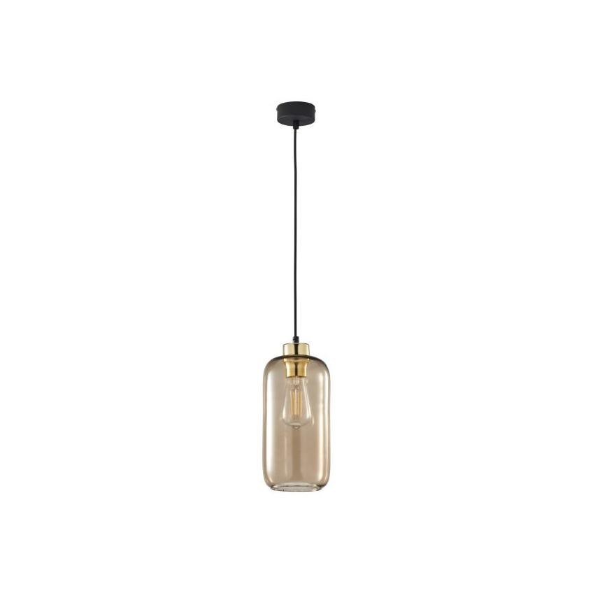Lampa wisząca minimalistyczna Marco E27 czarno/złota loft 3314 TK Lighting