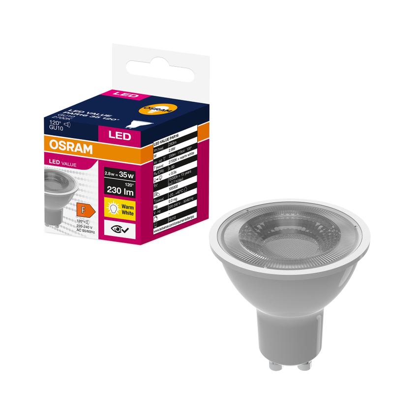 Lampa LED VALUE non-dim PAR16 35 120° 2,8W 827 230V GU10