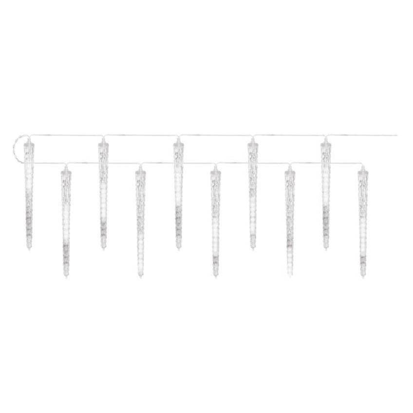 Dekoracje lampki 140 LED 10x sopel 29 cm 3,6 m zimna biel IP44 DCPC01 EMOS