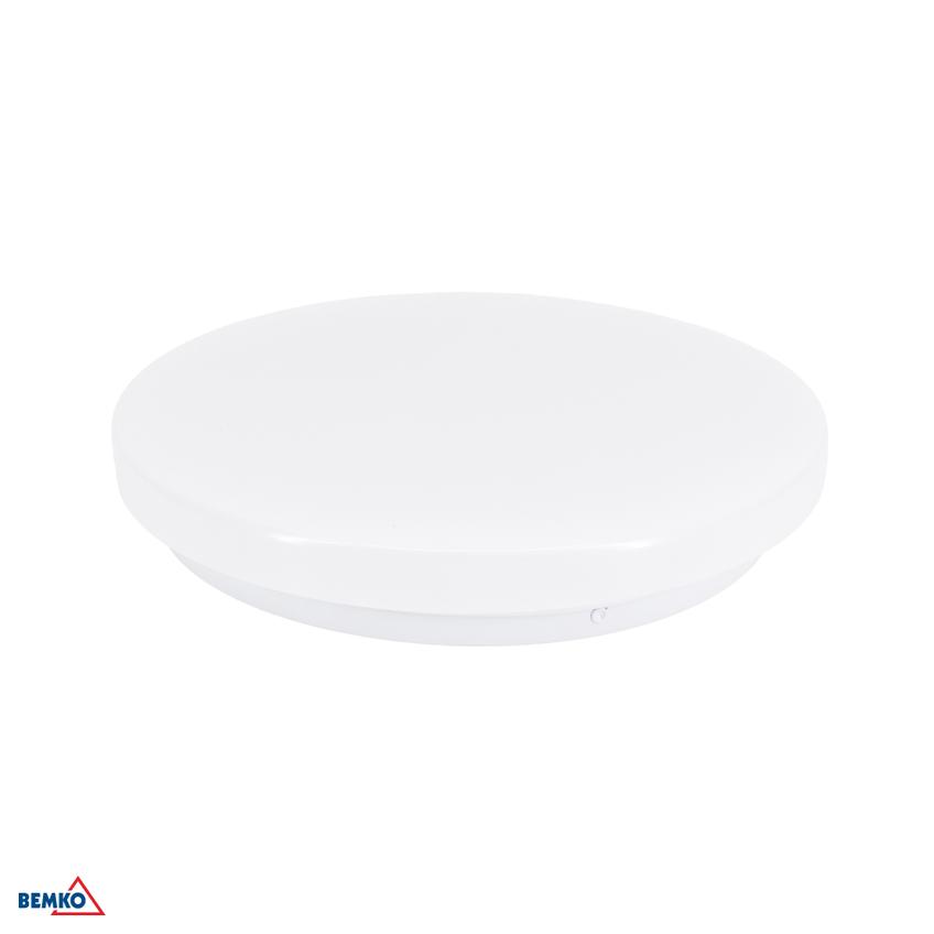 Plafon LED Lampa Sufitowa Natynkowy Sufitowy FIONA 12W 4000K 1200lm IP20 BIAŁA C37-PLF-230-120-4K BEMKO