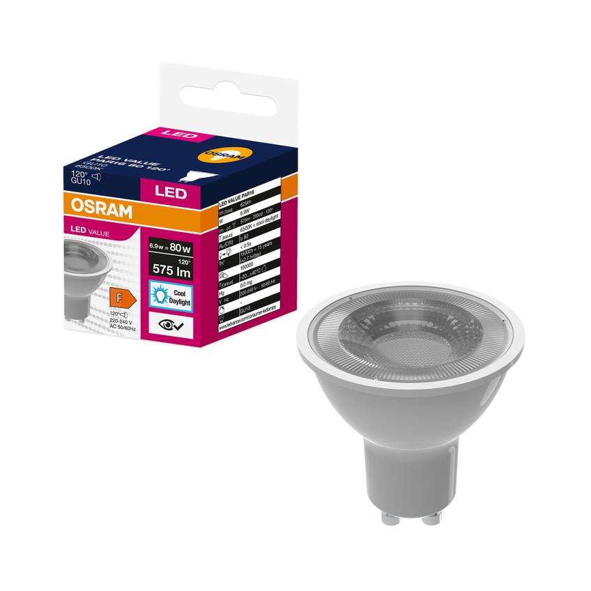 Lampa LED VALUE non-dim PAR16 80 120° 6,9W 865 230V GU10