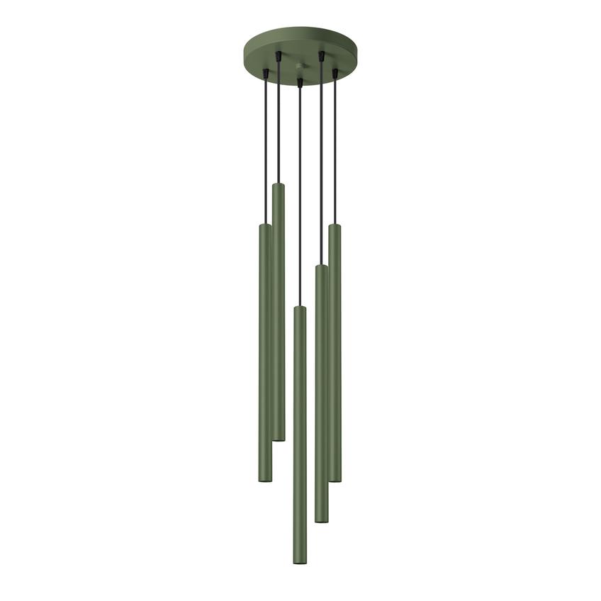 Sollux Lampa wisząca PASTELO 5P zielona oliwka SL.1522